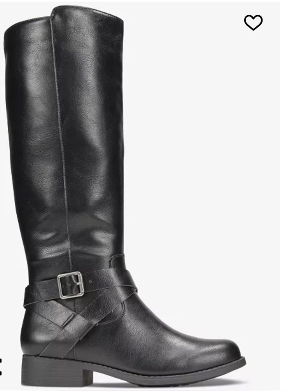 Style & Cothe classic riding boot with a subtle block heel
